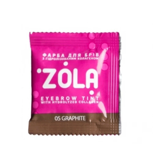 Краска для бровей с коллагеном ZOLA Eyebrow Tint With Collagen 05 Graphite в саше+окислитель, 5 мл, Объем: 5 мл, Цвет: 05 Graphite