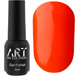 Гель-лак ART NEON N005 (кораллово-оранжевый, неоновый), 6 мл