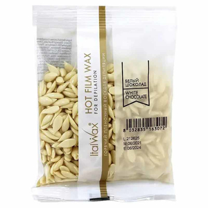 ItalWax Горячий воск в гранулах, белый шоколад, 100 г, Объем: 100 г, Аромат: Белый шоколад