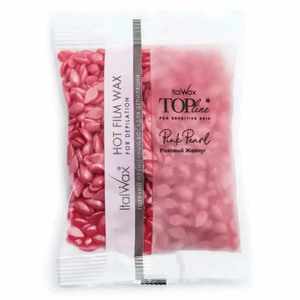 ItalWax Горячий воск в гранулах TOP Formula, розовый жемчуг, 100 г, Объем: 100 г, Аромат: Розовый жемчуг