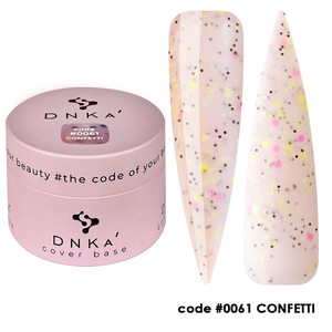 DNKa Cover Base №0061 Confetti, 30 мл, Об`єм: 30 мл, Все варианты для вариаций: 61