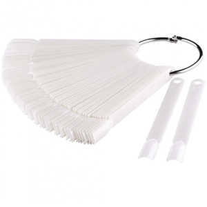 Типсы на кольце белые, квадратная форма, 50 шт, Цвет: Белые