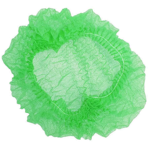 Шапочка-берет медицинская нестерильная на одной резинке Polix P&M (100 шт/пач) из спанбонда, цвет: зеленый