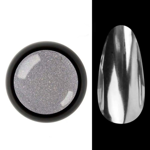 Зеркальная втирка для дизайна ногтей Designer Mirror powder Silver №02, Цвет: 002
