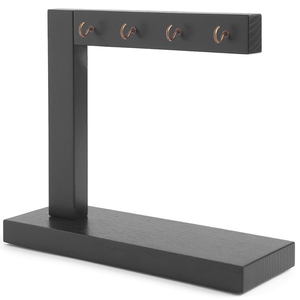 Деревянная подставка для типс, черная, Цвет: черный