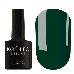 Гель-лак Komilfo Deluxe Series Dusk Collection №D295 (холодний зелений, емаль), 8 мл