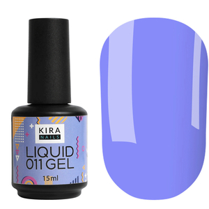 Kira Nails Liquid Gel 011 (васильковий), 15 мл, Об`єм: 15 мл, Колір: 011