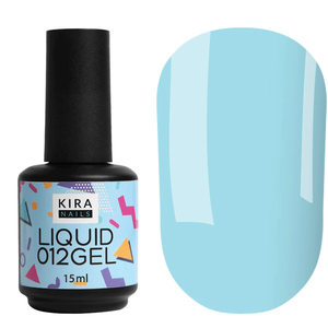 Kira Nails Liquid Gel 012 (блакитний), 15 мл, Об`єм: 15 мл, Колір: 012