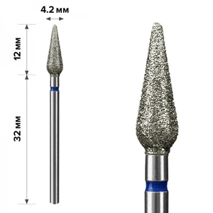Алмазна насадка mART М-061, кукурудза Blue 4,2*12, Колір: Blue