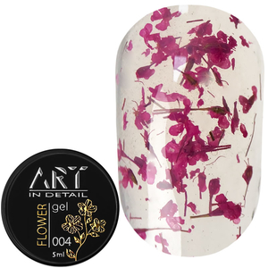 ART Flower Gel №004, гель із сухоцвітами, 5 мл, Колір: 004