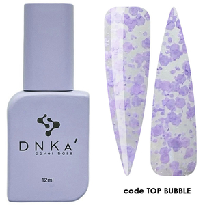 DNKa Top Bubble (прозрачный с лиловыми хлопьями), 12 мл