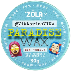 Віск для брів ZOLA Viktorina Vika Paradise Wax with Vitamin E and Argan Oil 30 гр, Об`єм: 30 г