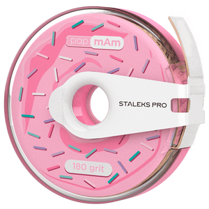 Змінний файл-стрічка білий papmAm з кліпсою 180 грит STALEKS PRO EXPERT ATC-180w, Абразивність: 180 грит