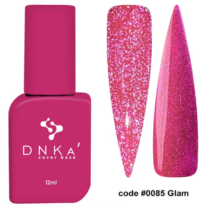 DNKa Cover Base, 12 мл #0085 Glam (Светоотражающая), Цвет: 85