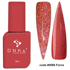 DNKa Cover Base, 12 мл #0086 Force (Світловідбивна), Колір: 86