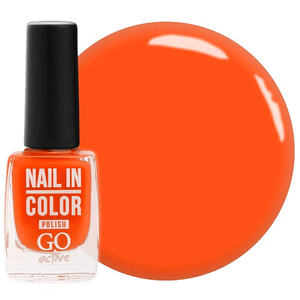 Лак для ногтей Nail Polish GO ACTIVE 058 (рябиновый), 10 мл, Цвет: 058