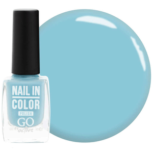 Лак для нігтів Nail Polish GO ACTIVE 021 (блакитний), 10 мл, Колір: 021