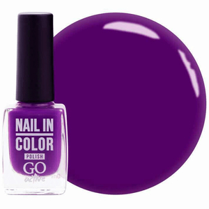 Лак для нігтів Nail Polish GO ACTIVE 043 (бузково-сливовий), 10 мл, Колір: 043