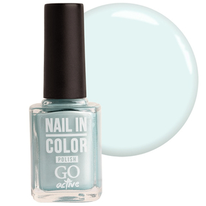 Лак для нігтів Nail Polish GO ACTIVE 071 (молочно-блакитний шийк), 10 мл, Колір: 071