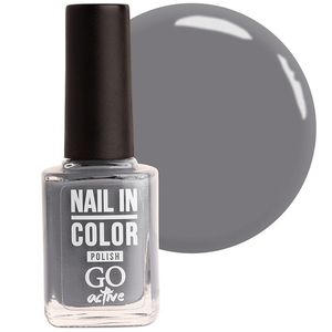 Лак для ногтей Nail Polish GO ACTIVE 068 (серый), 10 мл, Цвет: 068