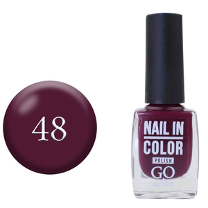 Лак для нігтів Nail Polish GO ACTIVE 048 (бордова фуксія), 10 мл, Колір: 048
