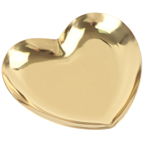 Лоток металлический для инструментов, сердце (9.1х8.7 см), золото, Цвет: Золото
