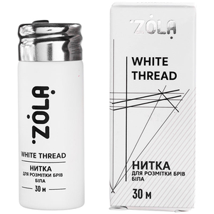 Нитка для розмітки брів ZOLA Marking Thread White, 30 м, Колір: White