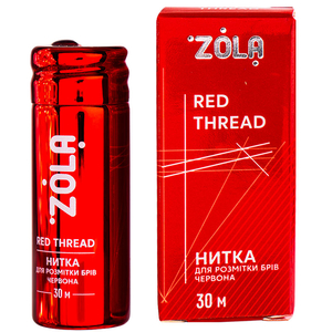 Нитка для розмітки брів ZOLA Marking Thread Red, 30 м, Колір: Red