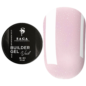 Гель для наращивания SAGA Builder Gel Veil №3 Orchid shimmer 15 мл, Объем: 15 мл, Цвет: Orchid shimmer
