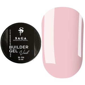 Гель для наращивания SAGA Builder Gel Veil №4 Rose Pink 15 мл, Объем: 15 мл, Цвет: Rose Pink
