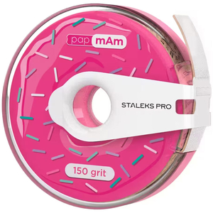 Змінний файл-стрічка білий papmAm з кліпсою 150 грит STALEKS PRO EXPERT ATC-150w, Абразивність: 150 грит