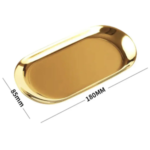 Лоток металлический для инструментов, размер S (8.5х18 см), золото, Размер: S, Цвет: Золото