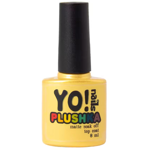 YO! Nails Plushka Matte Top Coat - матовий закріплювач для гель-лаку, 8 мл, Об`єм: 8 мл