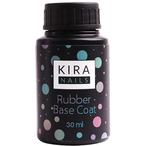 Kira Nails Rubber Base Coat - каучуковое, базовое покрытие, без кисти, 30 мл, Объем: 30 мл