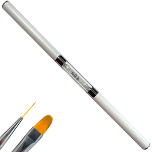 Двосторонній пензель лайнер для гелю №8 G-58, Розмір: №8