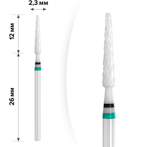 Керамическая фреза mART M-211 - Конус тонкий Green