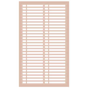 Наклейки на типсы (стикеры), Beige, 1 лист/54 наклейки, Цвет: Beige