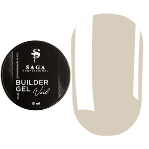 Гель для наращивания Saga Professional Builder Gel Veil №20, 15 мл, Объем: 15 мл, Цвет: 20