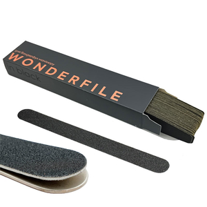 Змінні файли на піні для пилки чорні Wonderfile 130*15 мм, 240 гр (20 шт), Форма: 130*15 мм, Вид: Змінні файли на клейовій основі, Шар: на пінній основі, Абразивність: 240
