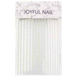 Гнучка стрічка для нігтів Joyful Nail світловідбиваюча, колір шампань, Колір: Шампань