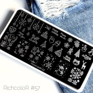 Пластина для стемпинга RichColor-057, Цвет: 057