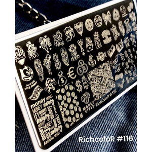 Пластина для стемпинга RichColor-116, Цвет: 116