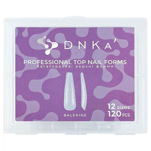 Верхние формы для наращивания ногтей DNKa Professional Top Nail Forms, балерина, 120 шт