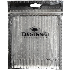 Микробраши одноразовые (микроаппликаторы) глиттерная ручка 100 шт./уп, цвет в ассортименте