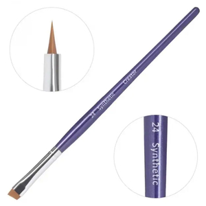 Пензель для брів Creator Synthetic 24, скошений широкий, синтетичний, Розмір: 24