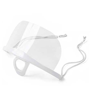 Захисна маска для обличчя пластикова, прозора