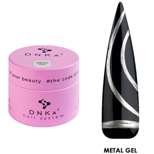 Гель-краска для ногтей DNKa Metal Gel, 5 мл, Цвет: Metal