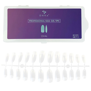 Гелевые типсы для наращивания DNKa Professional Nail Gel Tips Oval 240 шт, Размер: Oval