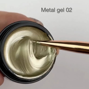 Металева фарба Danny (metal gel) №02 5 мл, Колір: 02
