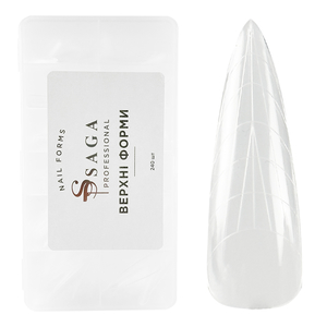 Верхние формы для наращивания SAGA Top Nail Forms Almond 240 шт, Размер: Almond